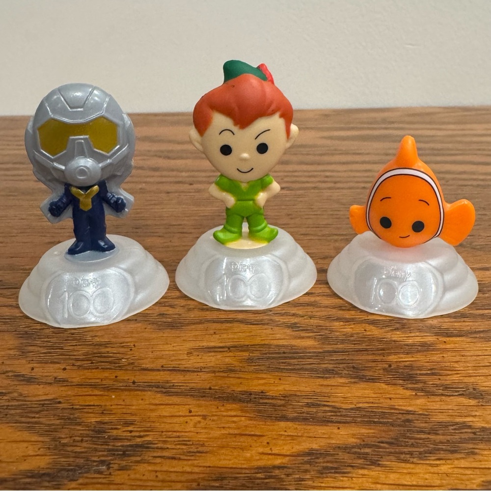 2023 Disney 100th Anniversary McDonald’s Happy Meal Toys Peter Pan Nemo Antman